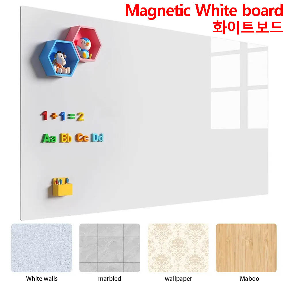 

Magnetic White Board Sticker Removable Wall Dry Erase Board Erasable Surface Magnetic Dry Erase Whiteboard for Kids Office Home
