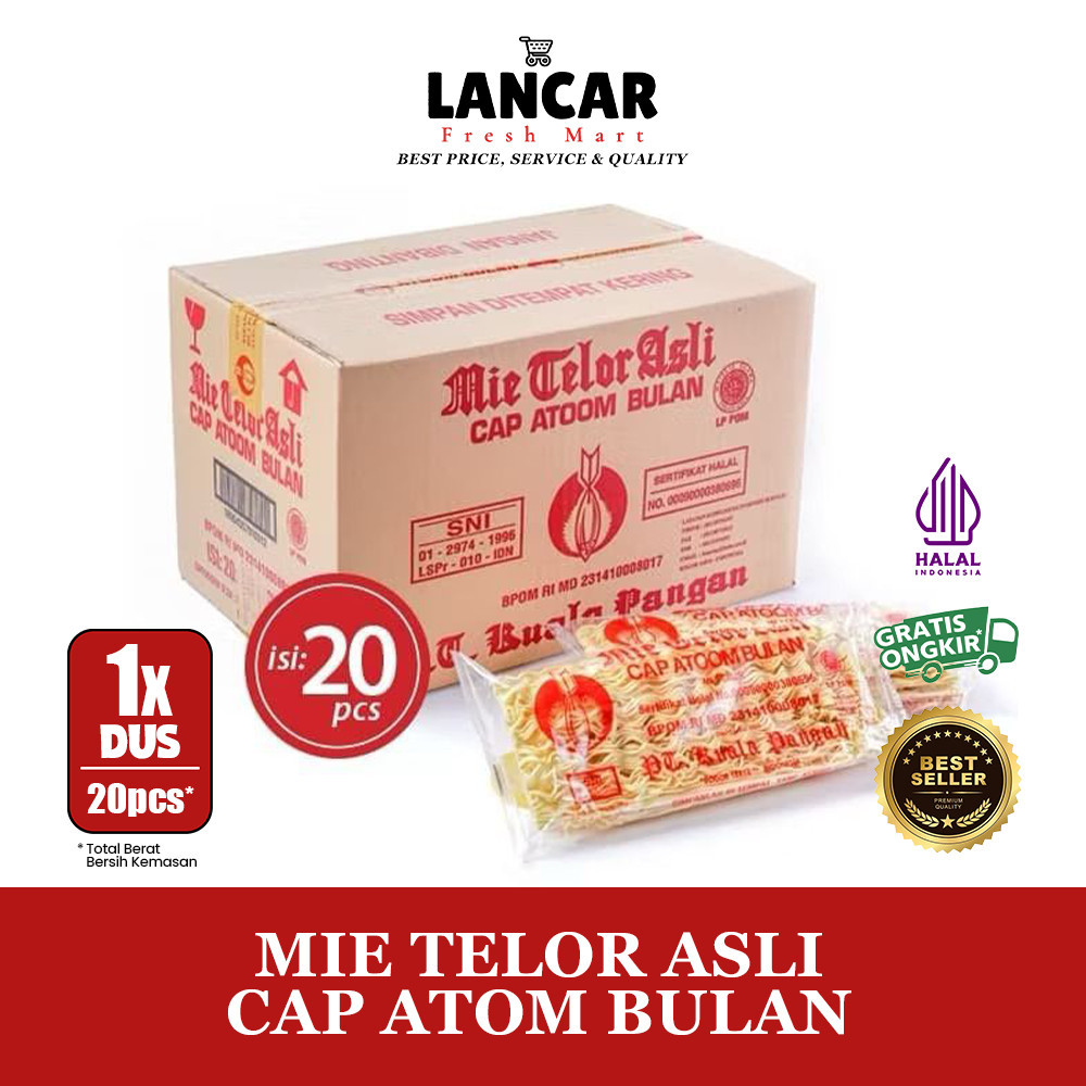 

MIE TELOR ASLI CAP ATOM BULAN 1 DUS ISI 20PCS