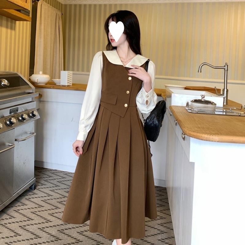 Ladyshop - Dress Vintage Korea Prancis Style Hijab Friendly D362