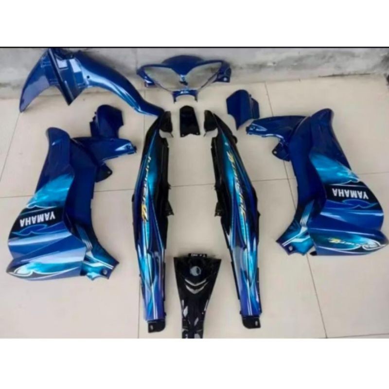 Paket Murah Cover Body Halus Jupiter Z New Burhan Warna Biru Hitam Fullset Body Yamaha Jupiter Z New