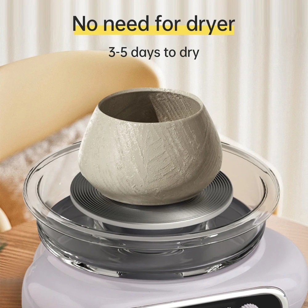 

Pottery Clay Art Kit 4.7 Inch Electric Wheel Detachable Cleaning DIY Ceramic Work Craft Electric Pottery Wheel Kit