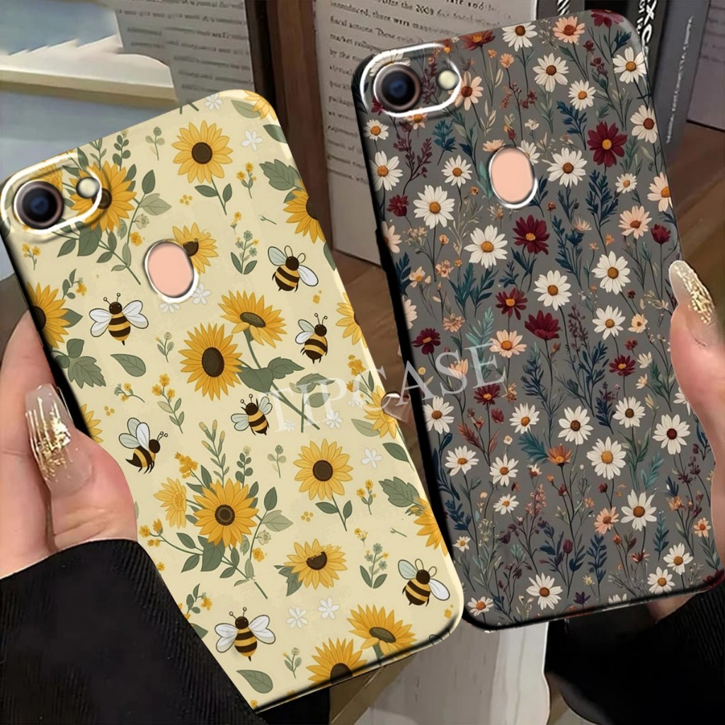 Silikon OPpo F5 F5 Youth F9 F9 Pro F11 F11 Pro Case Pelindung Camera motif bunga