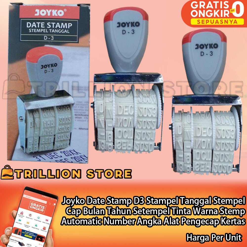 

Jk Alat Pengecap Date Stamp D3 Stampel Tanggal Stempel Cap Bulan Tahun Setempel Tinta Warna Stemp Automatic Number Angka Kertas Date Nomor Otomatis Self Inking Setampel Sekolah Kantor Perlengkapan