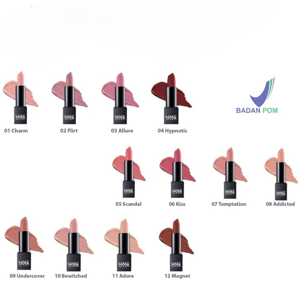 MAKE OVER Color Hypnose Creamy Lipmatte Lipstick 4.3gr / Lipstik MakeOver 100% Original