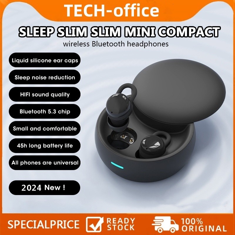 Tidur Nirkabel Bluetooth Earphone Khusus Tidur Samping Tanpa Rasa Sakit Stereo Peredam Kebisingan Ta