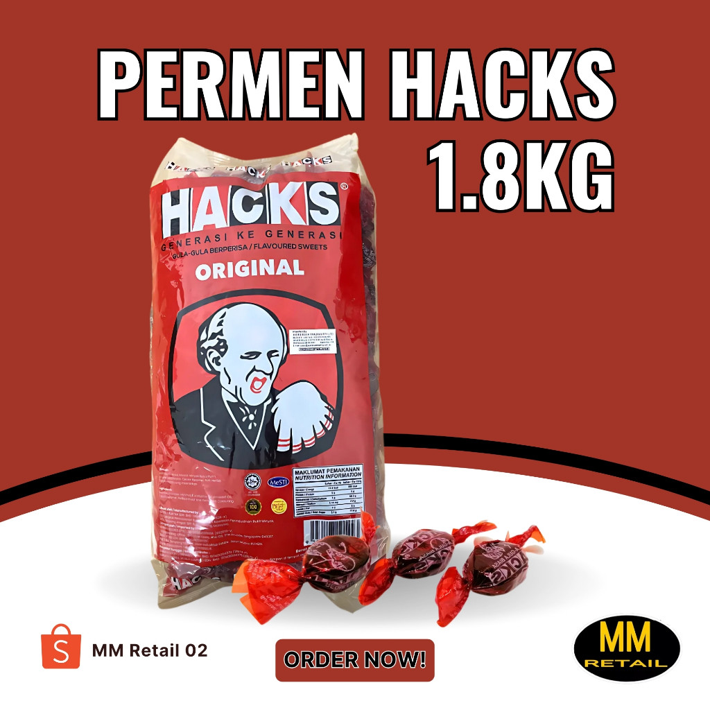 

Permen Hacks 1.8 kg ORIGINAL MALAYSIA