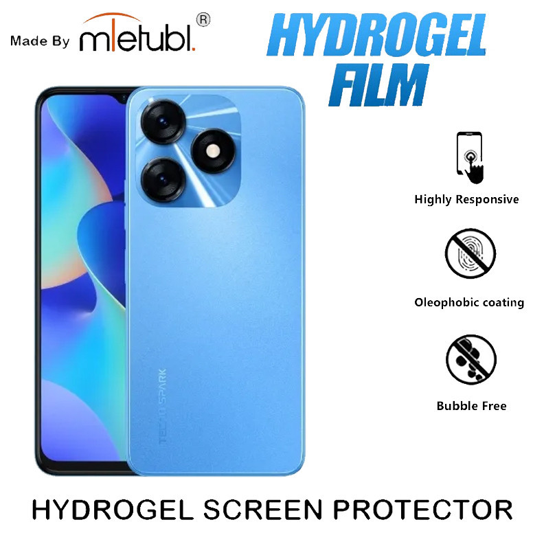 TG Tecno Spark 10 Anti Gores Hydrogel - Hydrogel Film Bukan Tempered Glass