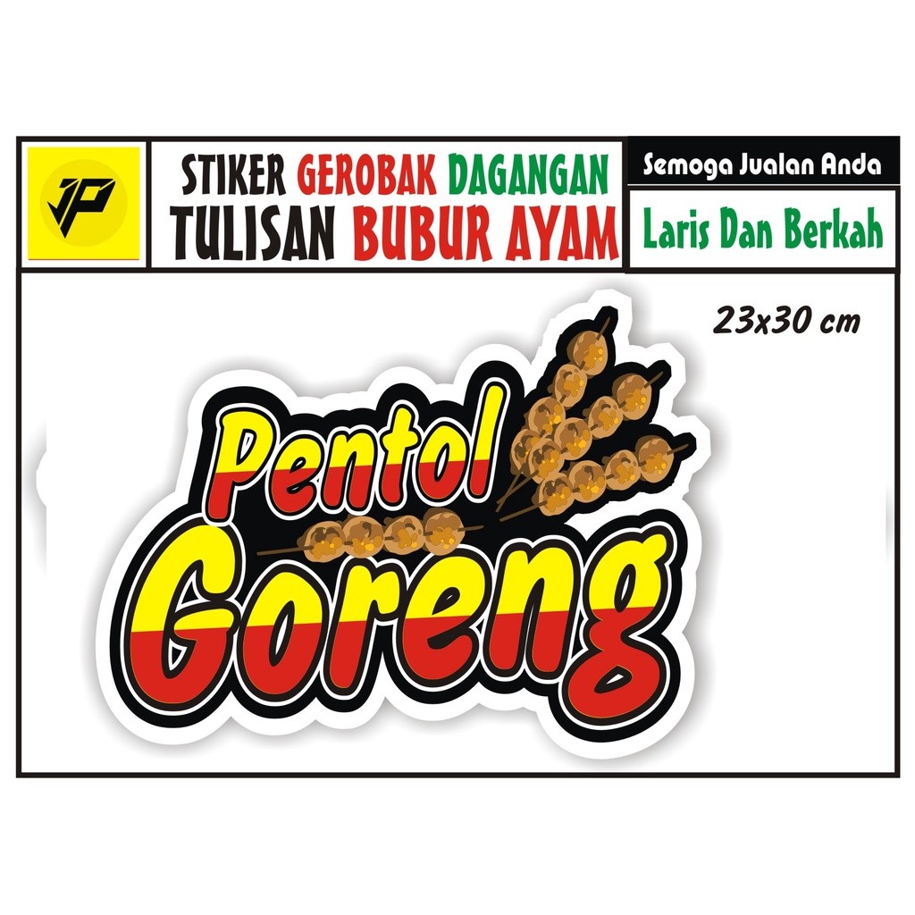 

STIKER KACA GEROBAK TULISAN PENTOL GORENG /NAMA TOKO/NAMA USAHA