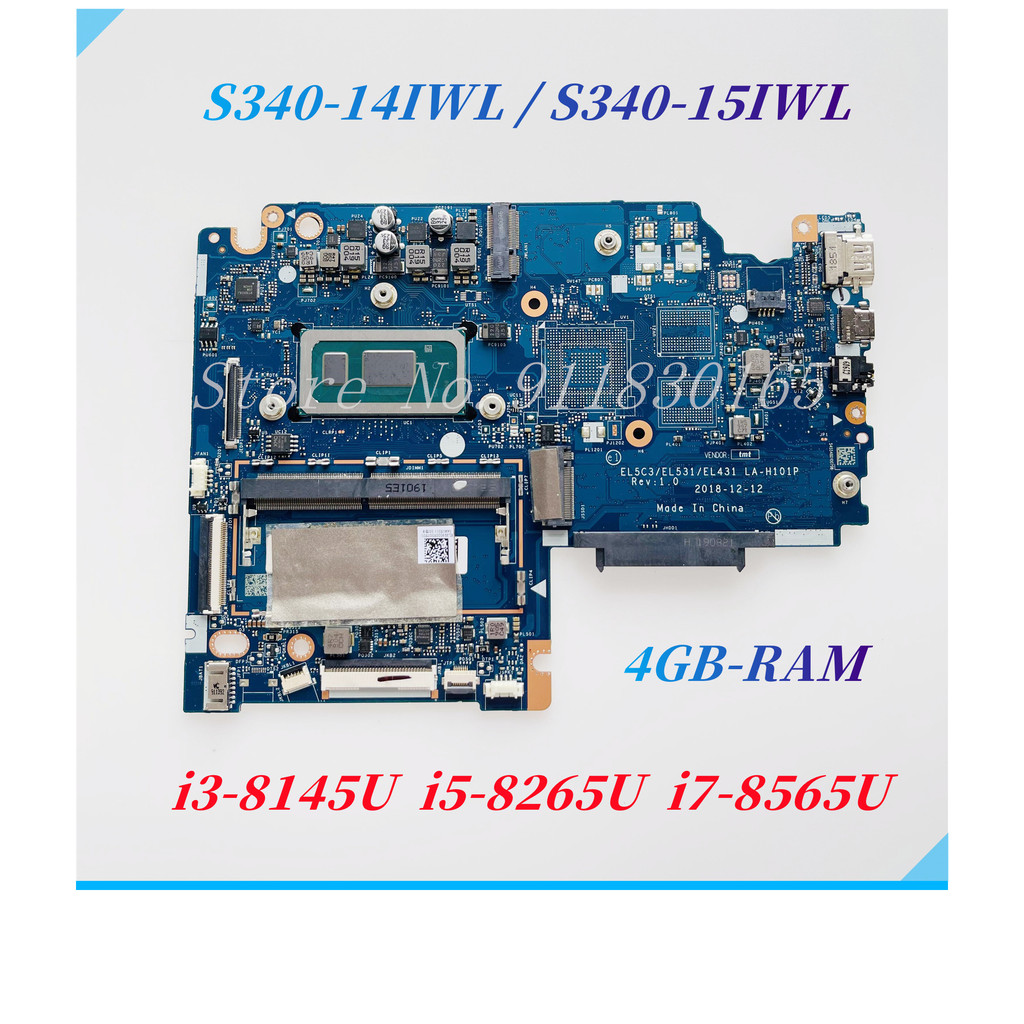 EL5C3/EL531/EL431 LA-H101P For Lenovo S340-14IWL S340-15IWL Laptop Motherboard With i3-8145U i5-8265