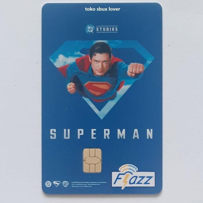 Kartu Flazz Gen2 BCA Saldo 0 Superman 2025 - Blue