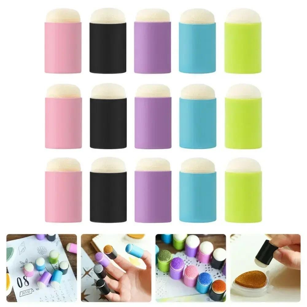 

10Pcs Finger Painting Sponge Finger Sponge Daubers Craft Drawing Sponge Dauber Set for Painting Art Ink Crafts Chalk Card Making
