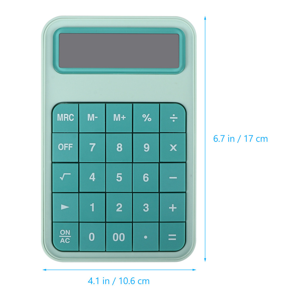 

12 LCD Calculator Pink Office School Large Screen Portable Desktop Calculation Aids Simple Functional Design