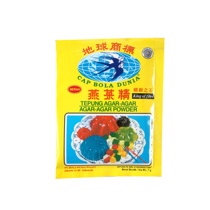 

GWP - Cap Bola Dunia Bubuk Agar Agar Merah 7gr