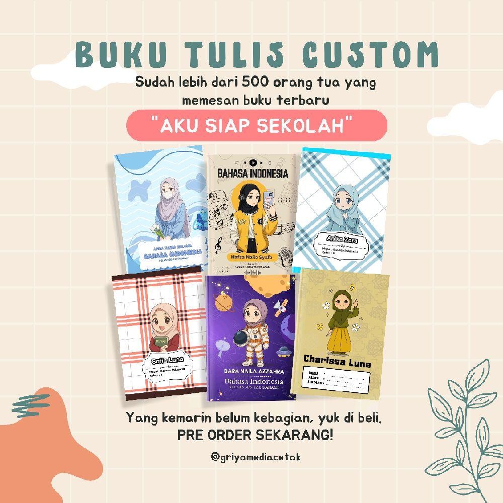 

Buku Tulis Custom Hijab Seri 3 Ukuran A5 Sidu