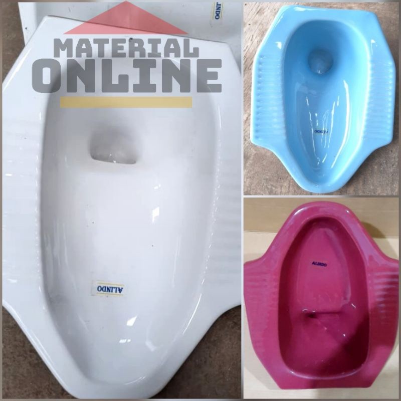 KLOSET JONGKOK MURAH ALINDO CLOSET PUTIH BIRU MAROON HIJAU KERAMIK
