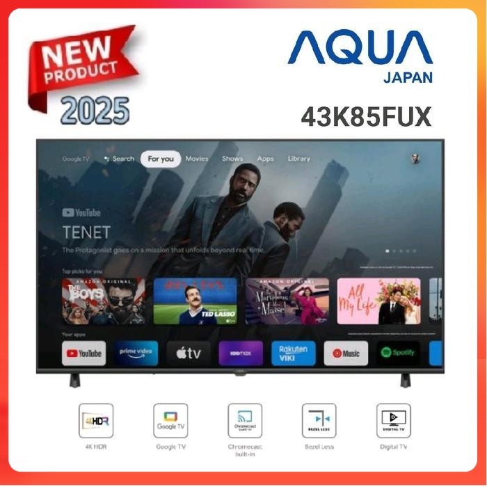 AQUA 43K85FUX / AQT43K85FUX / 43K85 4K GOOGLE TV 43 INCH 2025 Series