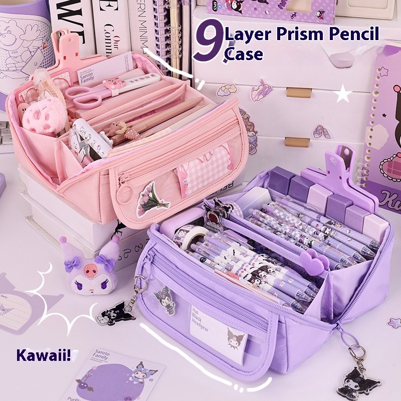 

Transparent Pencil Case Box Large Lapicera Estuche Escolar Cute Bag Back To School Piornik szkolny 3 Compartimientos Korea Pouch