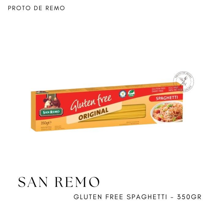 

San Remo Gluten Free Pasta Spaghetti | Fettuccine | Spirals | Penne - 350GR - Spaghetti