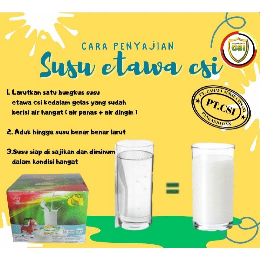 

AHS - Susu Etawa Sachet – Asli, Halal, Bernutrisi Tinggi Cocok untu Anak - Dewasa