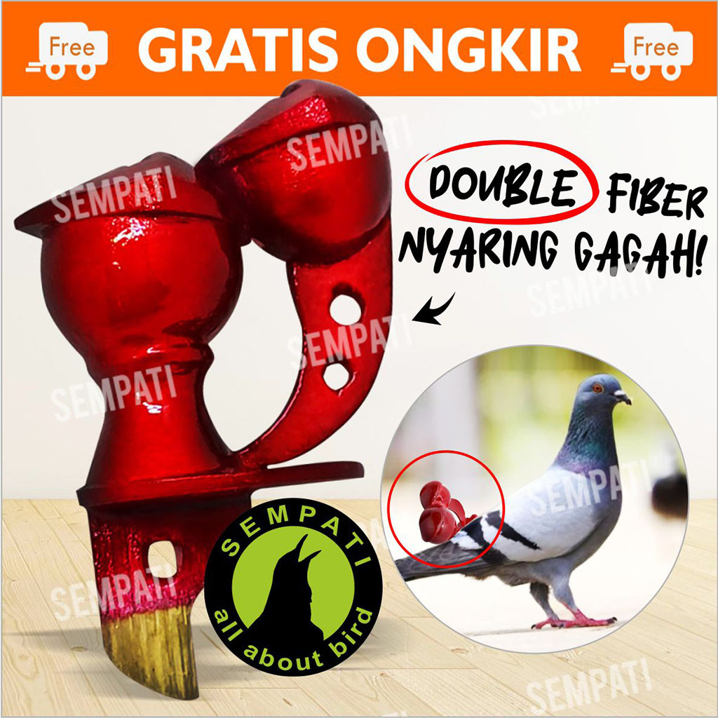 SEMPATI SAWANGAN BURUNG MERPATI DOUBLE GENDONG FIBER NYARING HOTANG  PLUIT PELUIT MAINAN BURUNG DARA