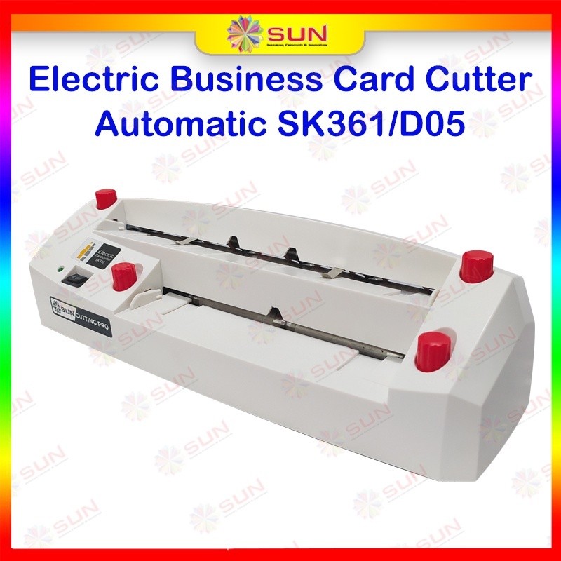 

Mesin Potong Kartu Nama Otomatis A4 SK361 Electric Business Card Cutter ( Paper Cutter, Alat Potong Kertas Kartu Nama Elektrik )