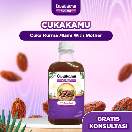 

CUKAKAMU KURMA - Cuka Kurma Alami With Mother - 1 Botol