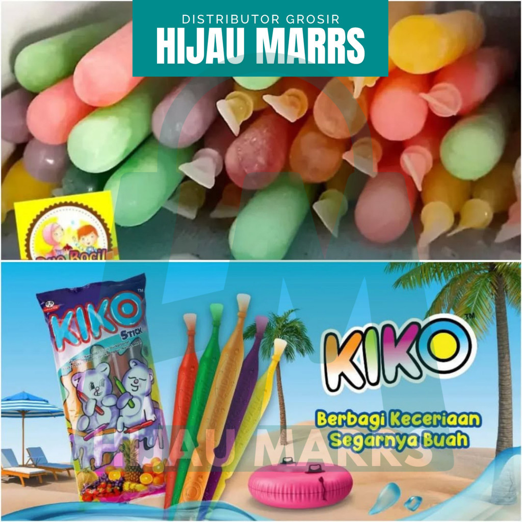 

HM ~ (MIN 2 PACK) KIKO Ice Stick - Minuman Stick Rasa Buah Buahan 50ml.