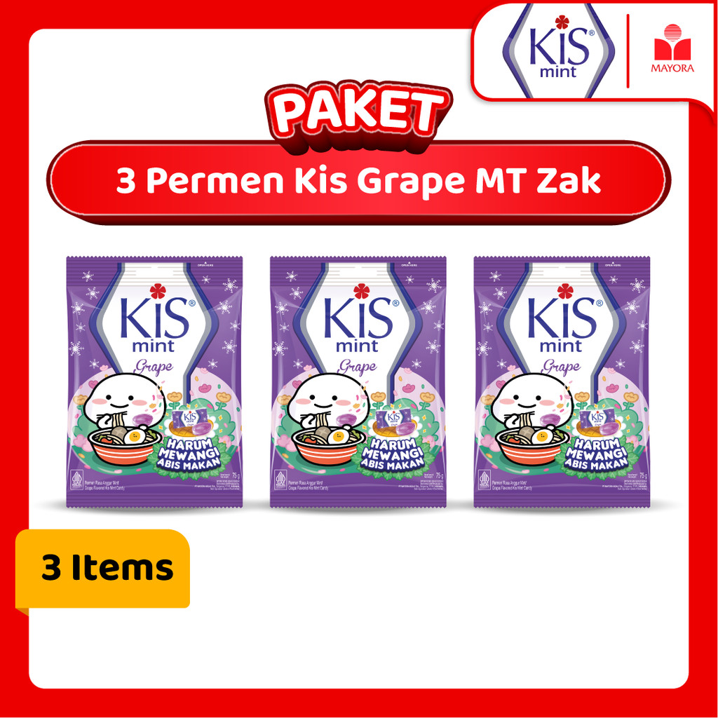 

Paket 3 Permen Kis Grape MT Zak