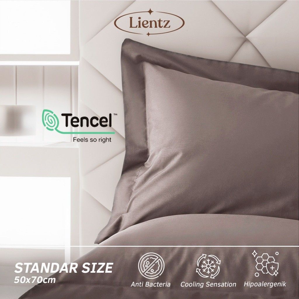 ASM.SHOP Sarung Bantal Sutra Organik Tencel Premium - Tencel Pillow Case by Lientz