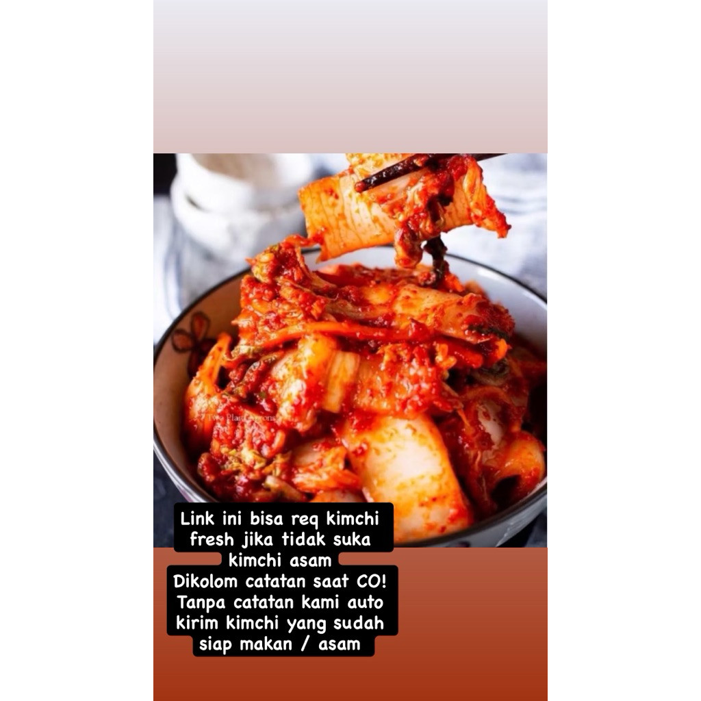 

kimchi sawi khusus pengiriman instan 500gr dan 1kg kimci basita bali