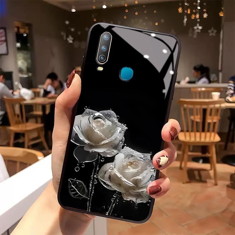 Kaca Glass Case For Vivo Y17 Y17s Y15 Y15s Y15a Y15c Y16 Y19 Y12 Y12a Y12s Y12i Y11 2019 Y11s Soft C