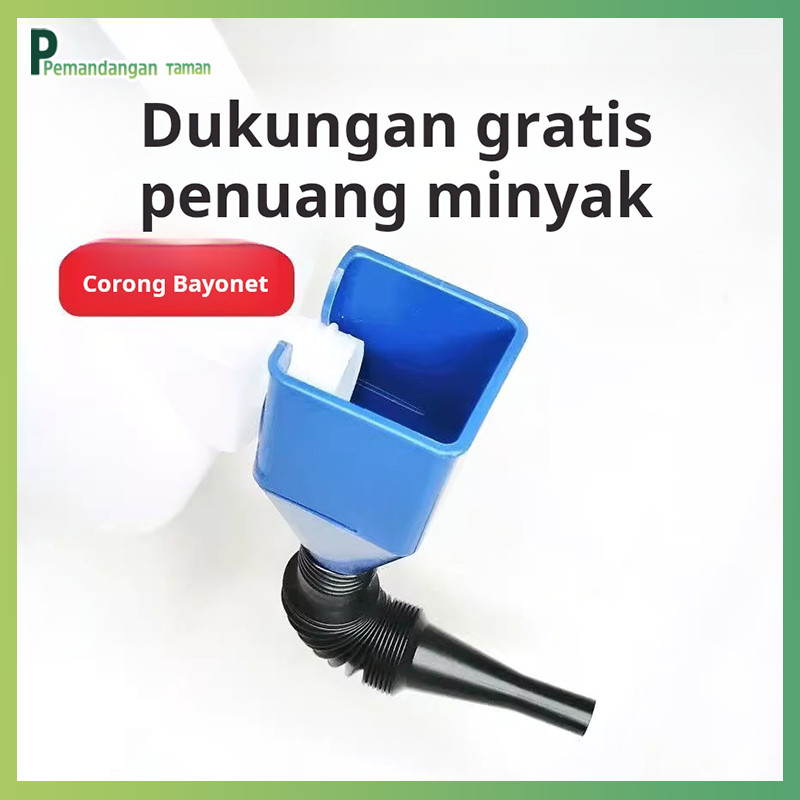 Corong teleskopik bebas genggam untuk sepeda motor, corong bayonet persegi kecil, corong pengisian b