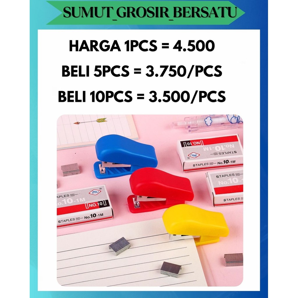 

SGB STAPLER MINI FREE REFILL - STAPLES STEPLES CEKREKAN HEKTER KECIL
