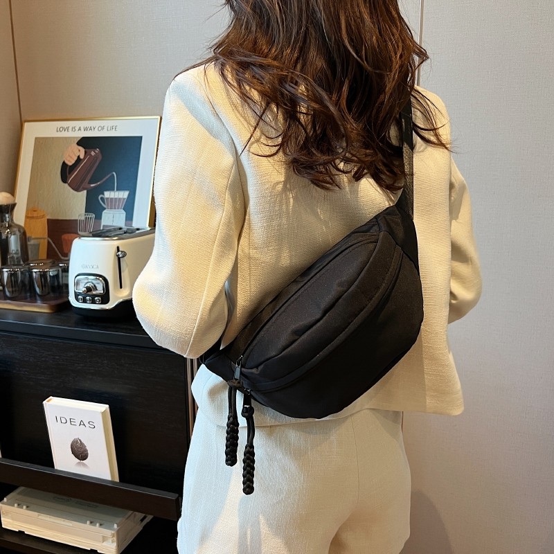 Tas Bahu Mini Wanita Korea Tas Pangsit Kanvas Selempang Siswa Perempuan Tas Kain Kecil