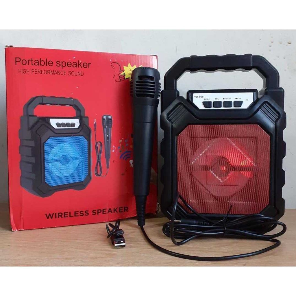 Speaker 668 Speaker bluetooth YD-668 plus Mic