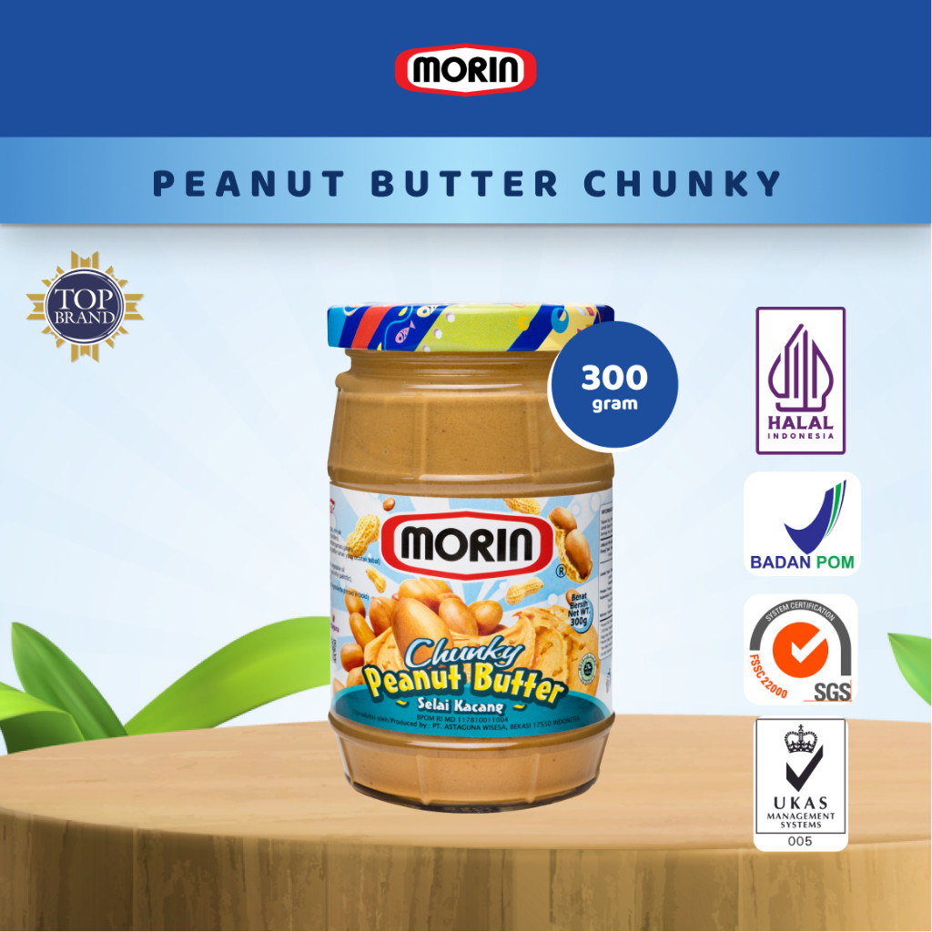 

Morin Peanut Butter Chunky 300 Gr - Selai Kacang