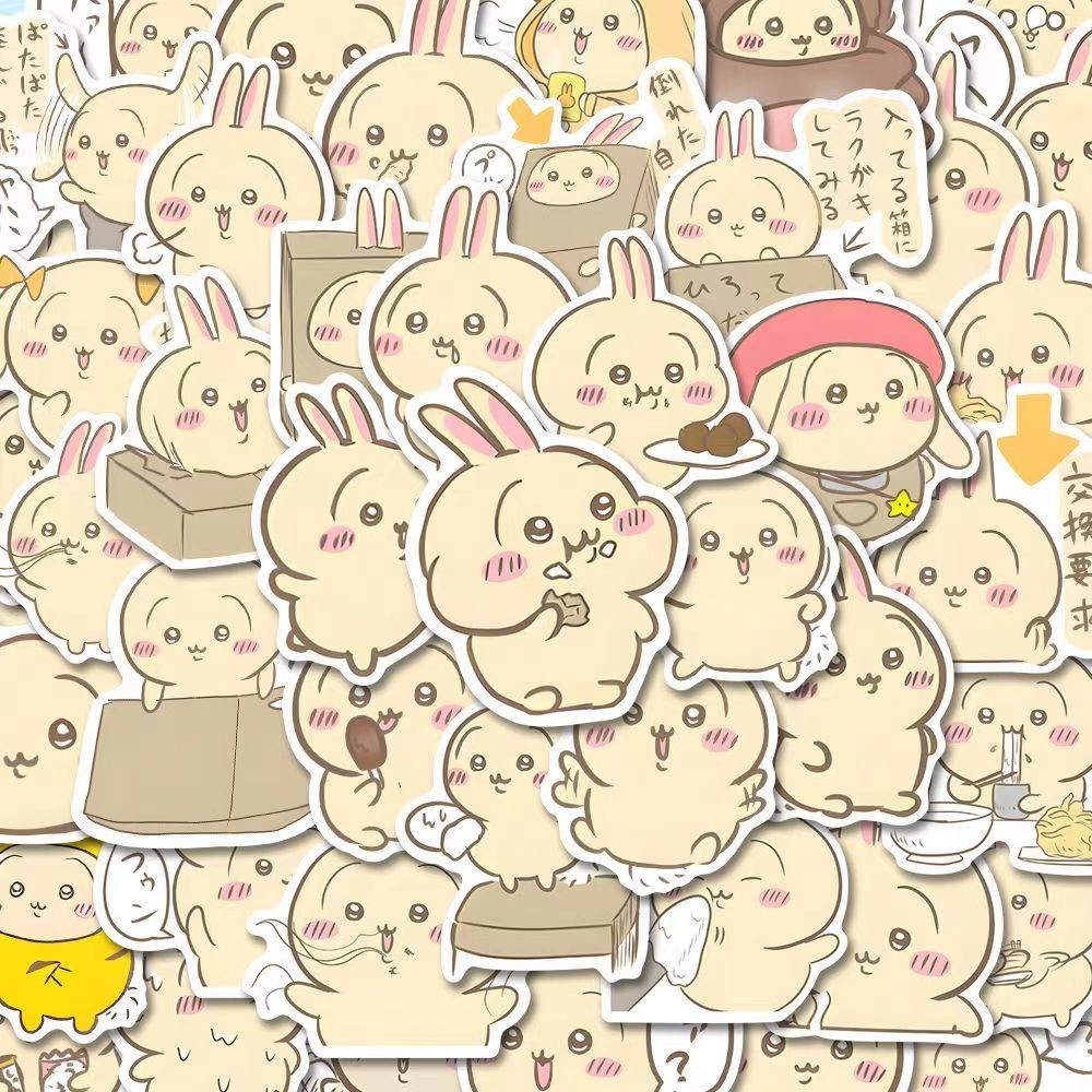 

100pcs Chikawas うさぎ USAGI Stickers Cute Peripheral Stickers Decoration Diy Handbook Mobile Phone Case Waterproof Gift