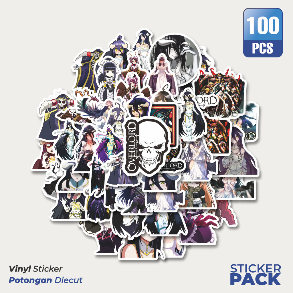 

Stiker Vinyl Stiker Anime Series Overlord Mix 1 Waterproof Aesthetic- Untuk Laptop, Motor, dan Helm - Paper Stationery Pack