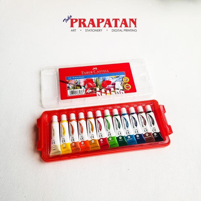 

Faber Castell Watercolors Tube 12 Warna 04P / Cat Air Tube - Warna