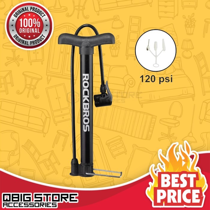 Pompa Ban Sepeda Rockbros A320 120PSI Original