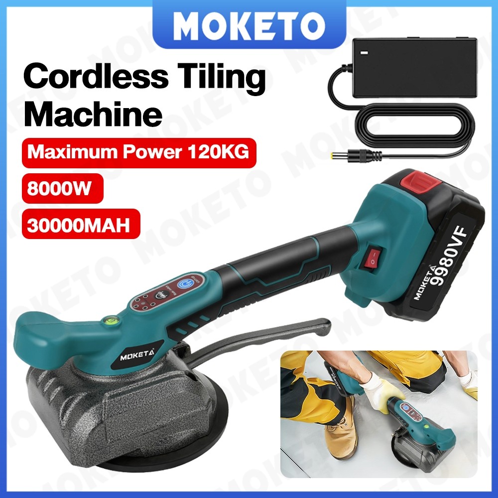GILISHOP alat pasang keramik canggih 30000MAH alat perata keramik lantai 120KG Mesin Ubin Ubin Mesin