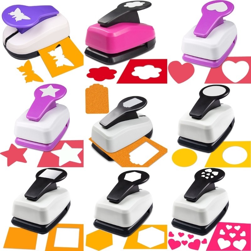 

（Diameter lubang kertas: Sekitar 48-50 mm）Pelubang Kertas Pola Kreatif Pelubang Kertas Tunggal untuk Seni Kerajinan Scrapbooking