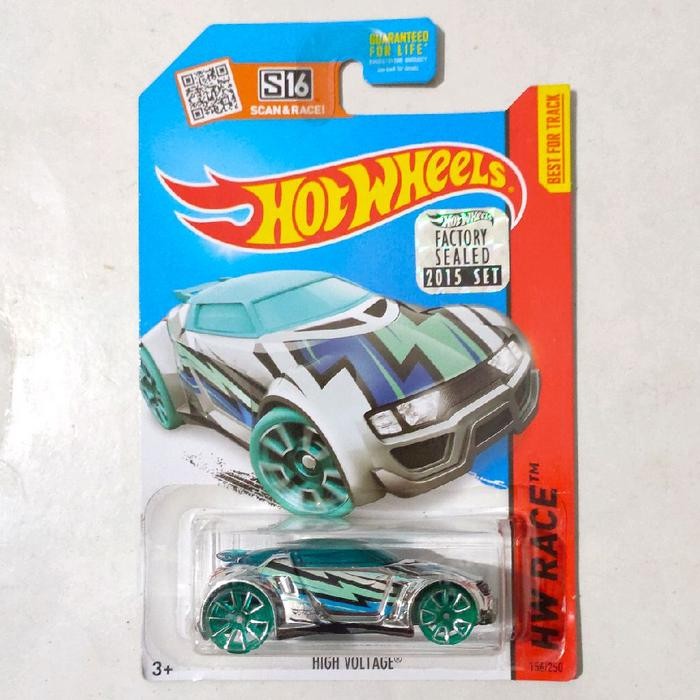 NEW.... Hotwheels Hot Wheels High Voltage chrome lightning Factory Sealed 2015 HW Race rare RAYS88.