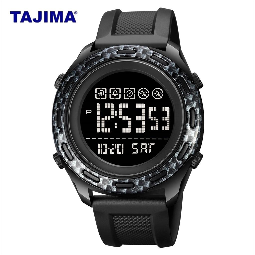 Jam Tangan Digital Pria Tajima 9238 LED Light Water Resist Original