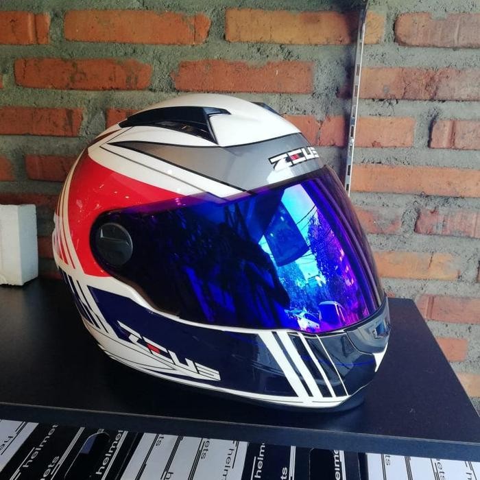 VISOR IRIDIUM BLUE HELM ZEUS ZS811 813