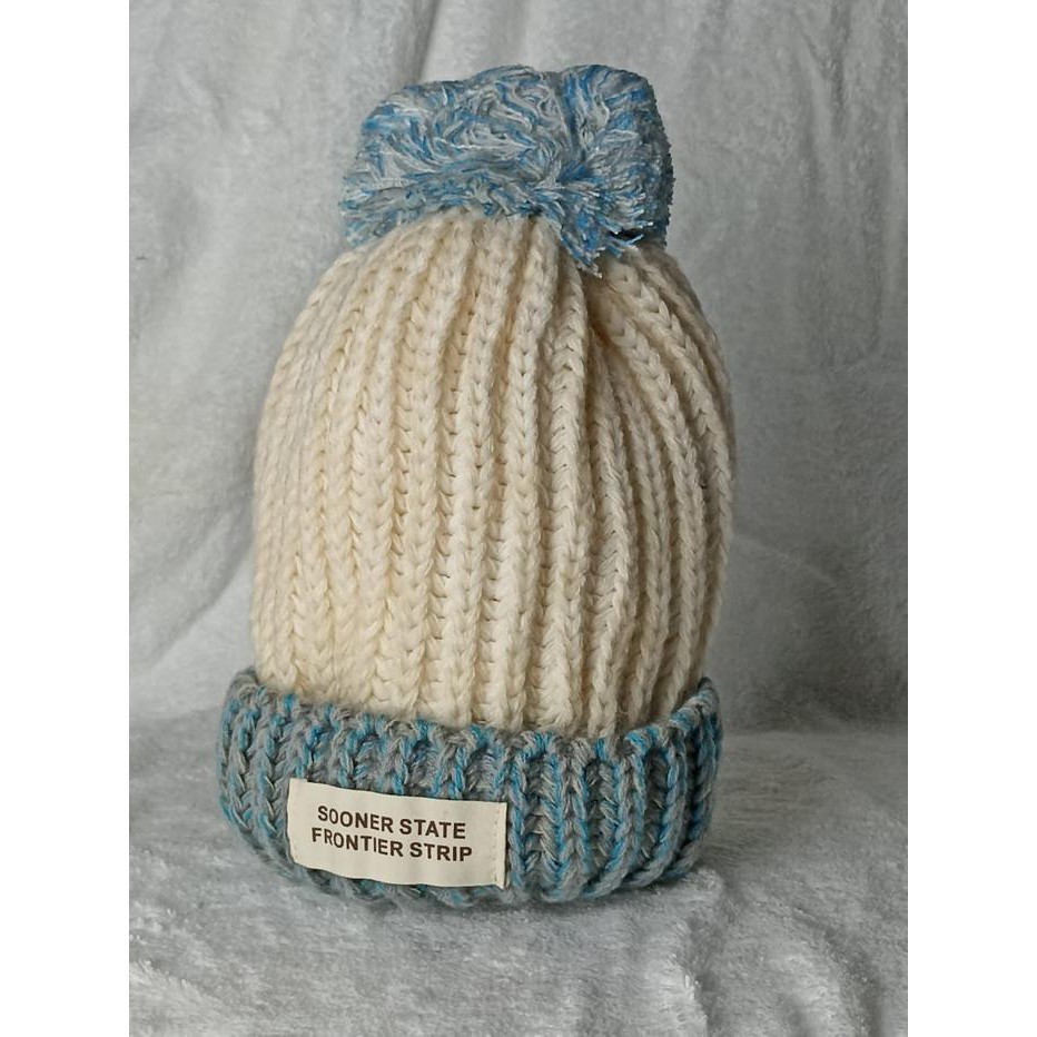 TERBARU Promo Kupluk Rajut Cantik Ibu & Anak / Topi Wanita Cantik - Ibu, Putih