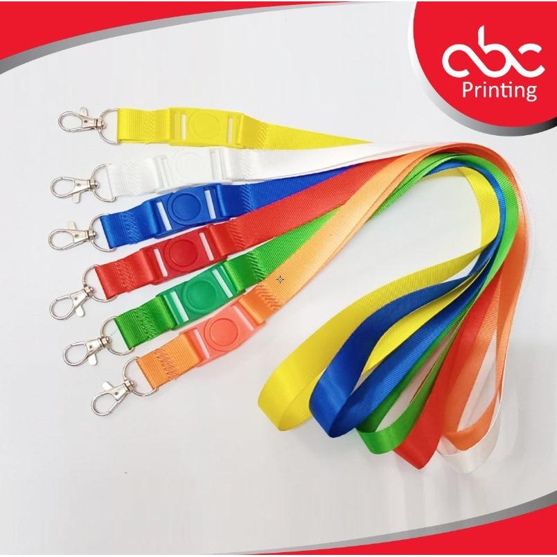 

Tali Lanyard Polos Warna Sama Dengan Stopper