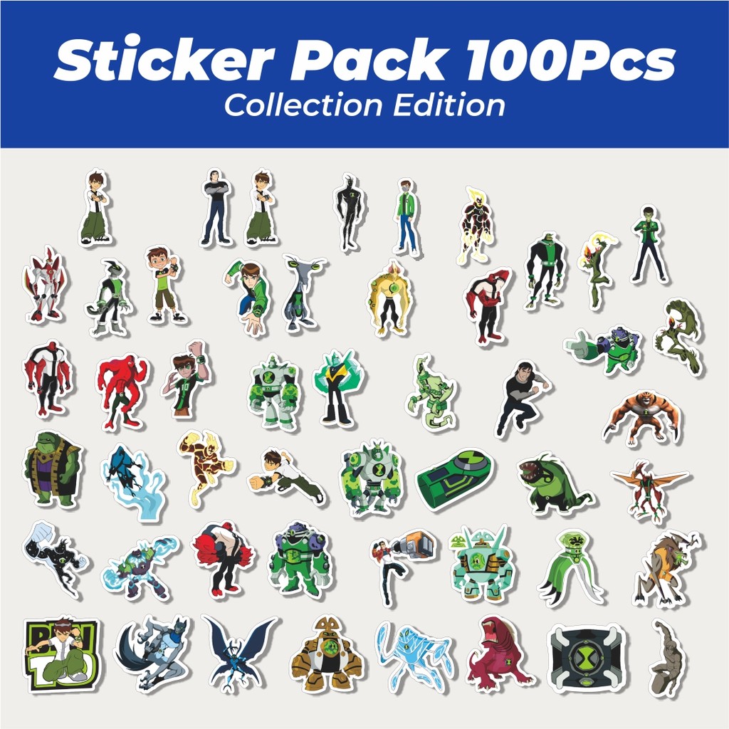 

Hot Stiker Kartun Series Ben Ten Karakter Mix 6 Lucu Anti Air Stikers Berperekat Waterproof Sticker Decal Buat Motor Helm Buku Journal Koper Casing HP Laptop Botol Minum
