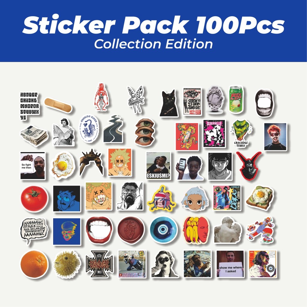 

Hot Stiker Random V10 Lucu Anti Air Stikers Berperekat Waterproof Sticker Decal Buat Motor Helm Buku Journal Koper Casing HP Laptop Botol Minum