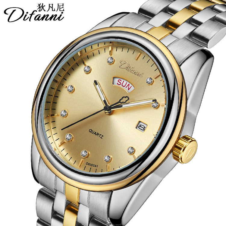 

Jam Tangan Pria Quartz Bisnis Terlaris Merek Otomatis Penuh Non-Mekanis Kalender Ganda Tali Baja Jam Tangan Mahasiswa dengan Permukaan Bertatahkan Berlian